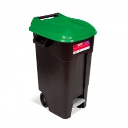 CONTENEDOR RESIDUOS RUEDAS Y PEDAL 120L