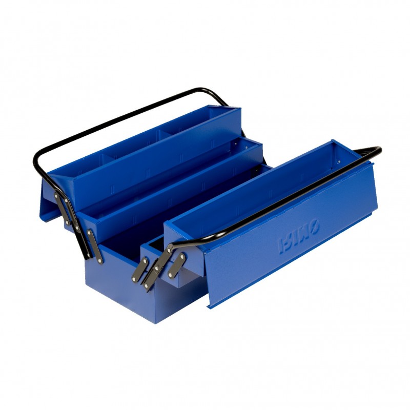 CAJA HERRAMIENTAS METÁLICA PLEGABLE 5 BANDEJAS