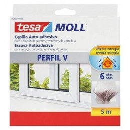 CEPILLO ADHESIVO PUERTAS/VENTANAS CORREDERAS PERFIL V