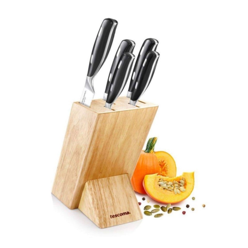 JUEGO DE 5 CUCHILLOS CON SOPORTE JUEGO DE 5 CUCHILLOS CON SOPORTE