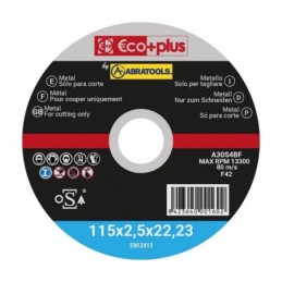 DISCO DE CORTE ACERO Ø115mm