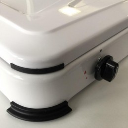 COCINA PORTÁTIL GAS 2 FUEGOS CON TAPA