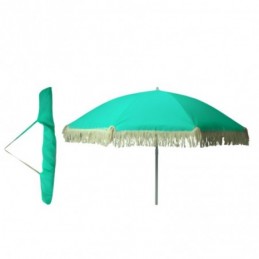 PARASOL PLAYA FLECOS TURQUESA