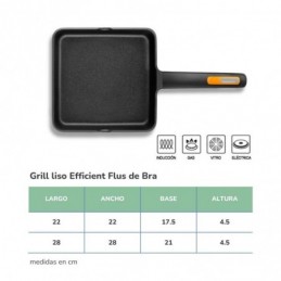 GRILL LISO INDUCCIÓN 28cm GRILL LISO INDUCCIÓN 28cm