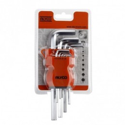 JUEGO DE 9 LLAVES ACODADAS HEXAGONALES ALLEN